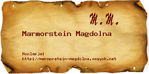 Marmorstein Magdolna névjegykártya